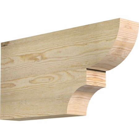 Ekena Millwork Ridgewood Rough Sawn Rafter Tail, Douglas Fir, 4"W x 12"H x 24"L RFT04X12X24RID00RDF